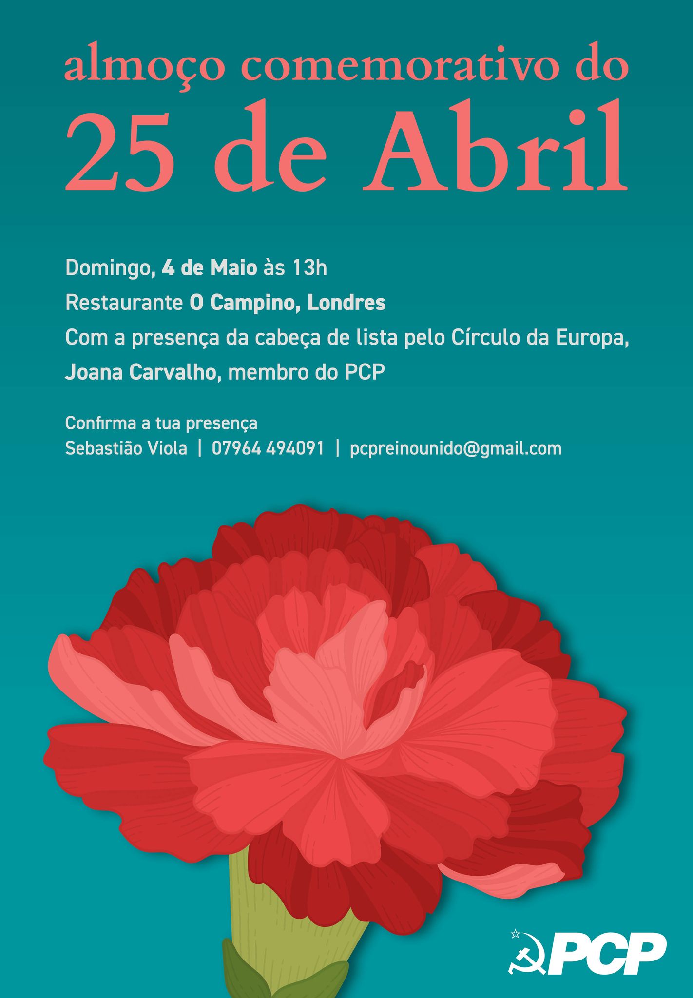 AGENDA: Iniciativa em Londres - 4 de Maio